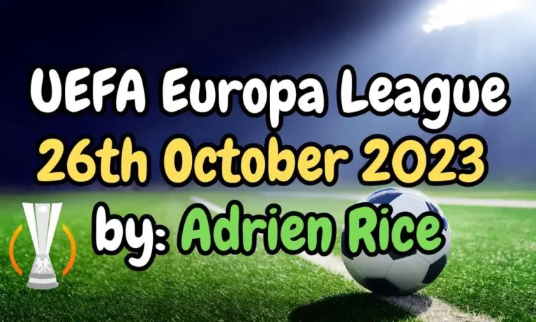 UEFA Europa League 26th October 2023 by: Adrien Rice
