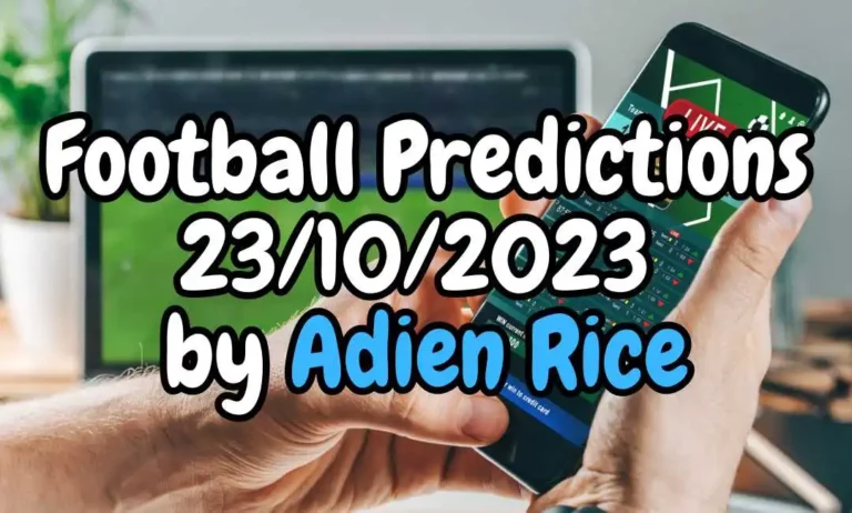 Navigate the exciting world of football with expert predictions by Adrien Rice. Unpacking fixtures in England, France, Italy, and Spain, 23/10/2023.
