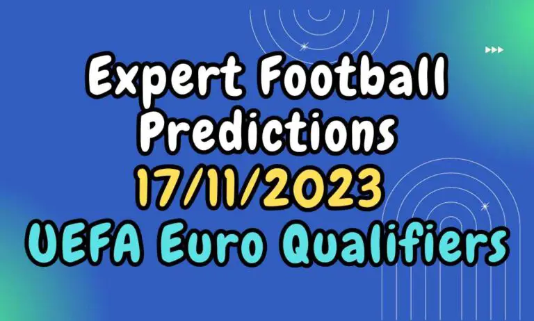 Adrien Rice shares insightful football predictions for today's UEFA European Championship Qualifiers, offering expert analysis for each match on 17/11/2023